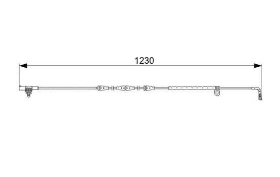 Warning Contact, brake pad wear AP815 Bosch, Image 6