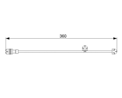 Warning Contact, brake pad wear AP816 Bosch, Image 2