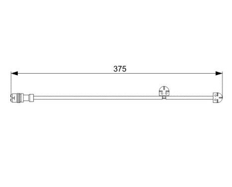 Warning Contact, brake pad wear AP817 Bosch, Image 6