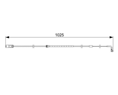 Warning Contact, brake pad wear AP819 Bosch, Image 2