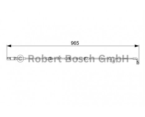 Warning Contact, brake pad wear AP820 Bosch