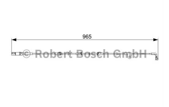 Warning Contact, brake pad wear AP820 Bosch