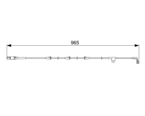 Warning Contact, brake pad wear AP820 Bosch, Image 6