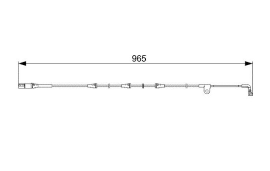 Warning Contact, brake pad wear AP820 Bosch, Image 6