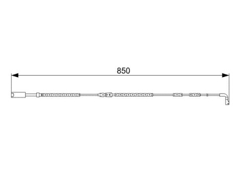 Warning Contact, brake pad wear AP823 Bosch, Image 2