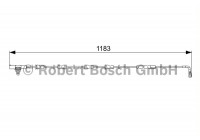 Warning Contact, brake pad wear AP824 Bosch
