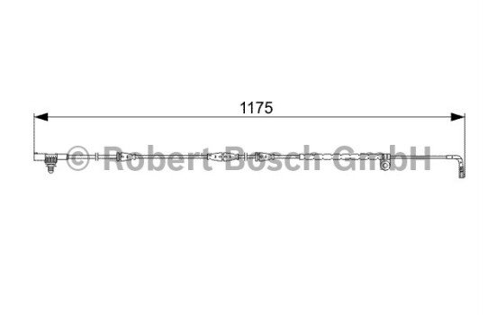 Warning Contact, brake pad wear AP825 Bosch