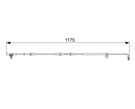 Warning Contact, brake pad wear AP825 Bosch, Image 6