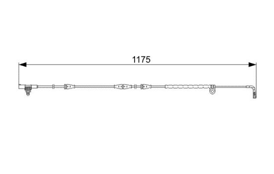 Warning Contact, brake pad wear AP825 Bosch, Image 6