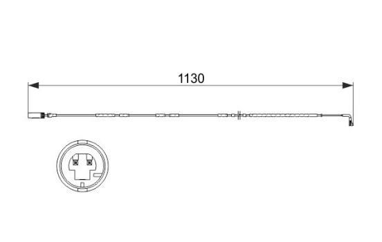 Warning Contact, brake pad wear AP833 Bosch