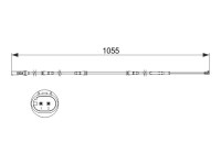 Warning Contact, brake pad wear AP836 Bosch
