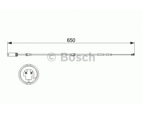 Warning Contact, brake pad wear AP841 Bosch