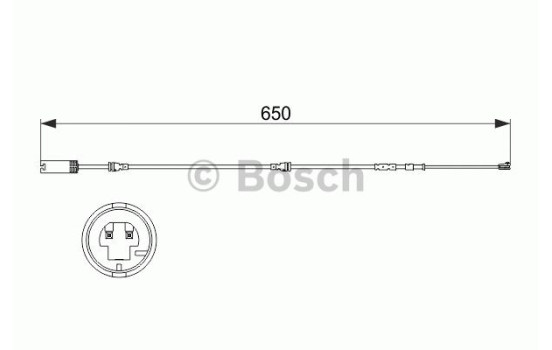 Warning Contact, brake pad wear AP841 Bosch