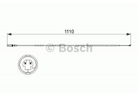 Warning Contact, brake pad wear AP843 Bosch