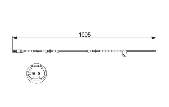 Warning Contact, brake pad wear AP849 Bosch