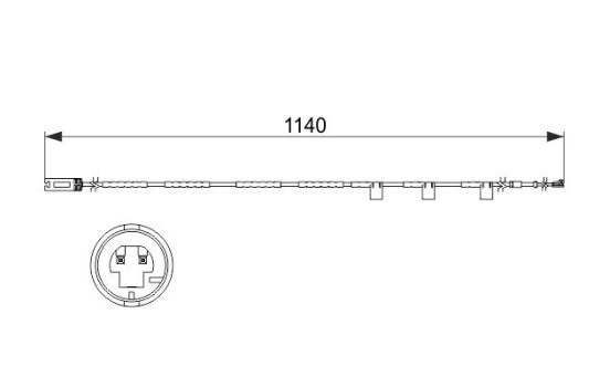 Warning Contact, brake pad wear AP853 Bosch, Image 5
