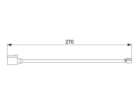 Warning Contact, brake pad wear AP854 Bosch