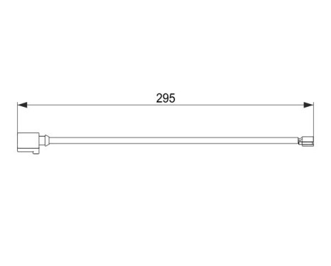 Warning Contact, brake pad wear AP855 Bosch