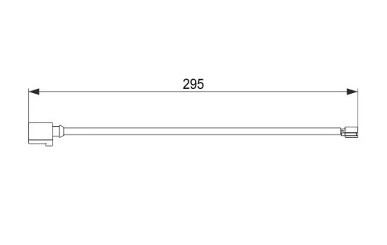 Warning Contact, brake pad wear AP855 Bosch