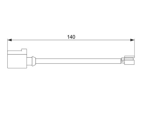 Warning Contact, brake pad wear AP856 Bosch