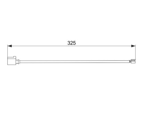 Warning Contact, brake pad wear AP857 Bosch