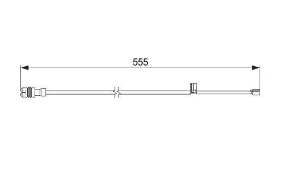 Warning Contact, brake pad wear AP858 Bosch