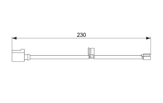 Warning Contact, brake pad wear AP859 Bosch