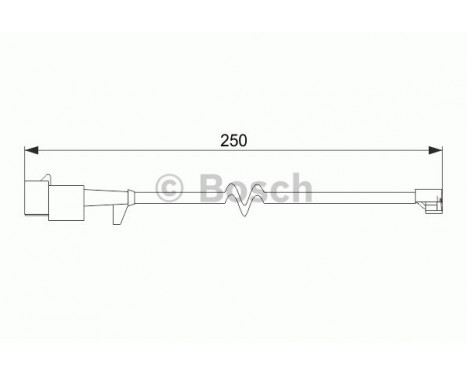 Warning Contact, brake pad wear AP864 Bosch