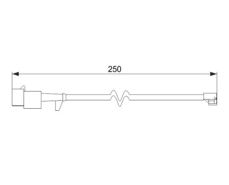 Warning Contact, brake pad wear AP864 Bosch, Image 2