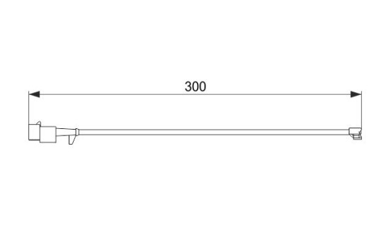 Warning Contact, brake pad wear AP866 Bosch