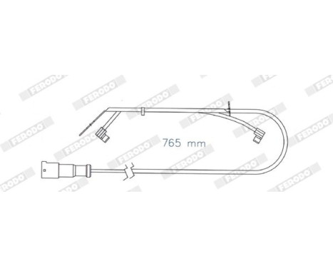 Warning Contact, brake pad wear PREMIER, Image 2