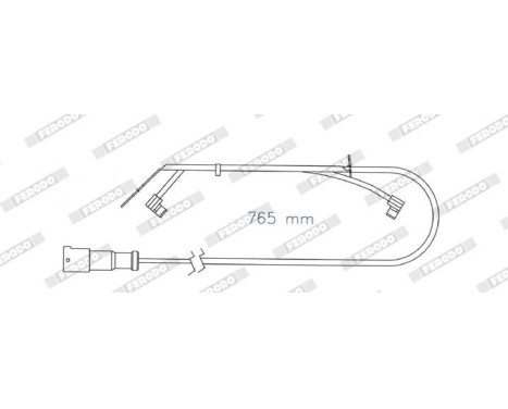 Warning Contact, brake pad wear PREMIER, Image 2