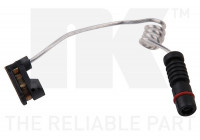 Warning Contact, brake pad wear