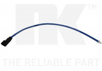 Warning Contact, brake pad wear