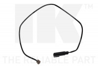Warning Contact, brake pad wear