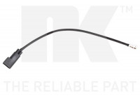 Warning Contact, brake pad wear