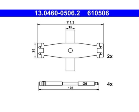Accessory kit, disc brake pad
