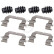 Accessory set, disc brake pad 1919Q ABS