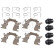 Accessory set, disc brake pad 1991Q ABS