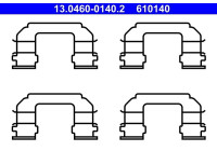 Accessory set, disc brake pad