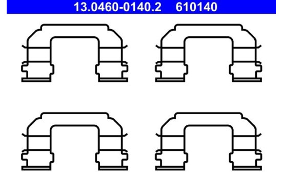 Accessory set, disc brake pad