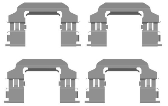 Accessory set, disc brake pad