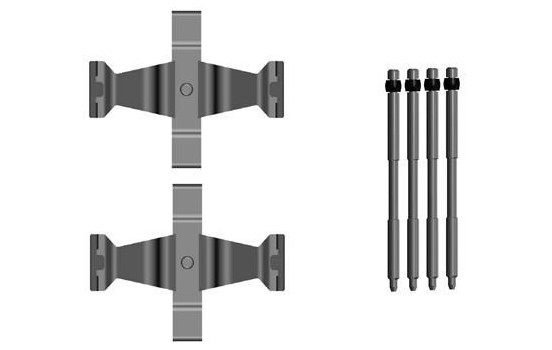 Accessory set, disc brake pad