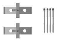 Accessory set, disc brake pad