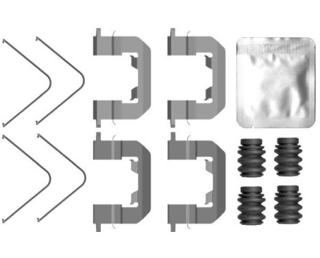 Accessory set, disc brake pad