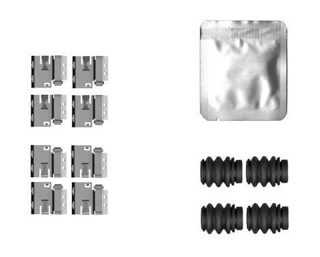 Accessory set, disc brake pad