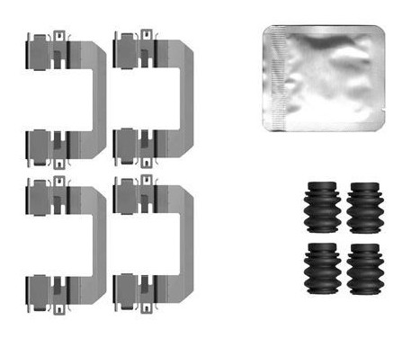 Accessory set, disc brake pad