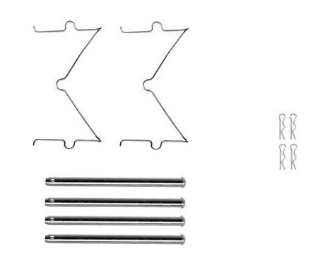Accessory set, disc brake pad