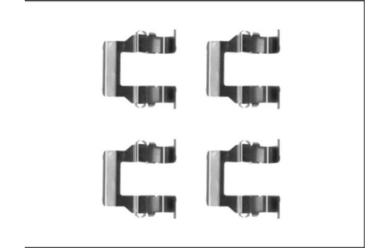 Accessory set, disc brake pad