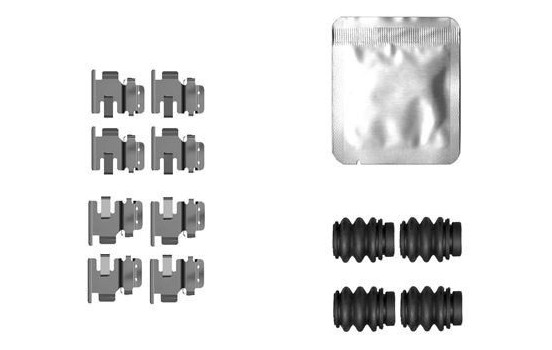 Accessory set, disc brake pad